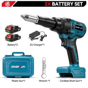 Brushless Riveter Automatic Rivet Gu n 25000N Electric Rivet Gu n 2.4-4.8mm Cordless Rivet Nut Gu n Riveting Power Tool For Makita 18V Battery Pin