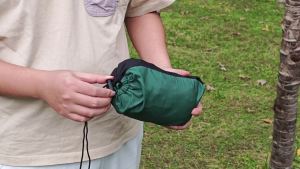 Portable Single Person Hanging Hammocks Storage Bag for Beach Outdoor Camping Solid Cloth Strength Parachute Fabric Garden Bed