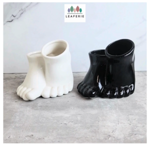 The Leaferie Stompy Flowerpot . flowerpots . flower pot . plant pots . planter . planters ceramic