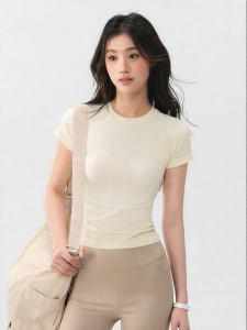 YUANQINVHAI | Quick-Dry Breathable Yoga T-Shirt