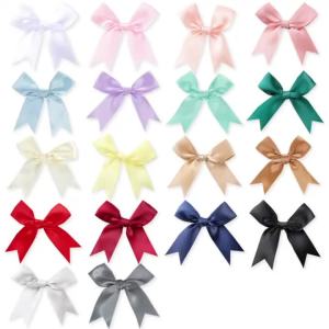 BỘ 50 85x85mm Satin Ruy Băng Nơ Cho Thủ Công Tặng Hoa Mũ Quần Áo DIY Thiệp Mời Đám Cưới Túi Trang Trí Tiệc