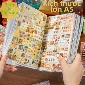 Yuxian | Retro Aesthetic INS Style Scenic Text Scrapbook Stickers A5