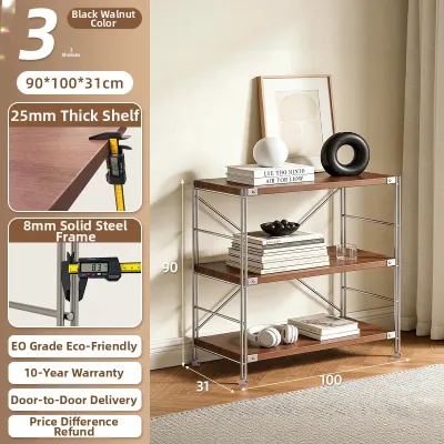 AMU·PIGGY | Vintage Style Multi-Purpose Storage Shelf Real Wood Bauhaus Light Axis