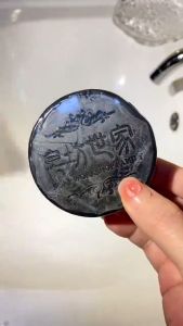 สบู่แชมพู สบู่รากโสมดำ สบู่สระผมรากโสมดำ ยาสระผมก้อนสีดำ Polygonum multiflorum ลดผมร่วง ผมหนาดกดำ เร่งผมยาว บำรุงเส้นผม