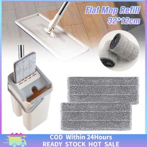 Fast Delivery Cleaning Supplies: 5Pcs Flat Mop Refill Microfiber Cleaning Mop Cloth Replacement Washable
