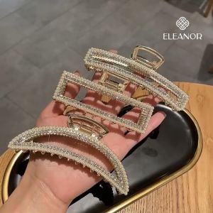 Kẹp tóc nữ càng cua Eleanor Accessories kẹp tóc đính đá ngọc trai nhân tạo phụ kiện tóc 3453