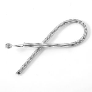 1/30Pcs Stainless Steel Rope Threading Tool Bendable Spring Drawstring Threader Clip Drawstring Thread DIY Sewing Accessories
