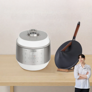 Cuckoo | Nồi Cơm Điện Áp Suất Cao IH Không Phủ & Chảo Sắt Nhẹ