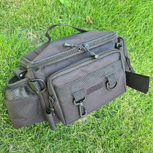 Limnoid Multifunctional Fishing Tackle Bag Waterproof Oxford Cloth Multi Pocket Lightweight for Outdoor Fishing