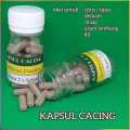 Kapsul cacing obat untuk tipes isi 30 pcs. 