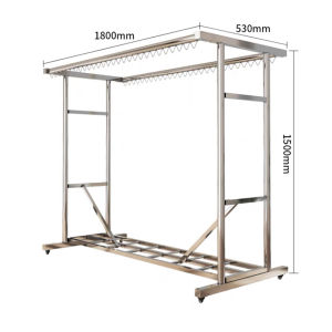 Thickened Sturdy 304 Stainless Steel Clothesline Stand Indoor Outdoor Balcony Use Clothes Drying Rack Garment Care Equipment