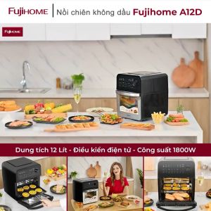 Nồi chiên không dầu nhập khẩu FUJIHOME - Dung tích 5 lít - 8 lít - 92 lít - 12 lít - Công suất 1800W - Menu cài đặt sẵn - Dã đông tự nhiên - Tự ngắt khi quá tải - Bảo hành điện tử toàn quốc 24 tháng
