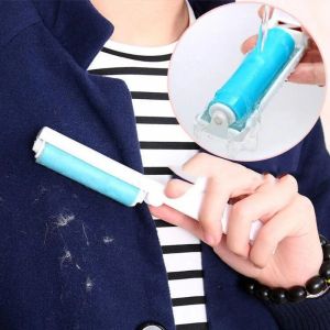 Washable Foldable Lint Roller Blue Sticky Surface Portable Pet Hair Remover for Clothes Sofa Carpet Reusable Dust Brush Tool