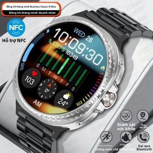 Đồng Hồ Thông Minh Watch 8 Ultra NFC 2025 Dành Cho Nam Định Vị GPS Chống Nước 3ATM Màn Hình AMOLED 1.53 Inch Hỗ Trợ Gọi Bluetooth Tương Thích Với iOS Và Android