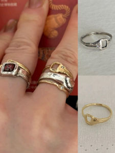 Mars25 Pure Silver Handmade Ring Korean Style Niche Design Fashionable Stackable Key Motif Ring for Women  out Original Design