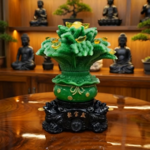 Cây Phát Tài Đá Tượng Cây Lúa Mùa Màng Bội Thu Chất Liệu Đá Nhập khẩu cao cấp đặt tủ thờ bàn thờ thần tài