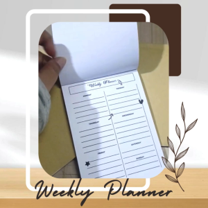 [A6] Weekly Planner Ready ( Notes / Notebook / Notepad / Memo Kecil / To Do List )