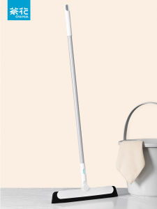 Magic Broom Bathroom Water Scraper Toilet Floor Cleaning Tool Tea Flower Plastic Household Essential for Kitchen And Bathroom