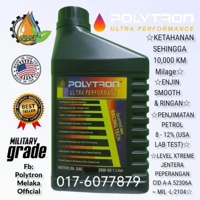 Polytron Original Supreme 20W-50 1 Liter Military Industrial Grade