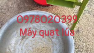 Máy quạt lúa dẹp bụi lúa