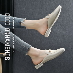 รองเท้าแตะสวมแบบสวมครึ่งนิ้วสำหรับผู้หญิงในช่วงฤดูร้อนปี 2020 รองเท้าแตะสวมครึ่งนิ้วแบบสวมสบายสไตล์ใหม่สำหรับกลางแจ้งแบบสวมสบาย