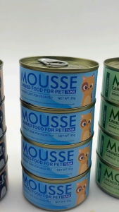 【SG 】FAENBEI Pure Natural Mousse Cat Food 85g Delicious Nutritious Cat Treat Wet Canned Food for All Stages Cats Makanan Basah Kucing