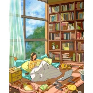 Hummingbird Cat Window Jigsaw Puzzle 1000Pieces DIY Craft Hobby Relaxing Game Home Decor Gift