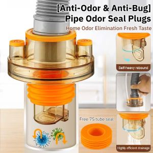 [Anti-Odor & Anti-Bug] Pipe Odor Seal Plugs Bathroom Kitchen Sink Pipe Quick Drain Seal Cover Insect Resistant Durable