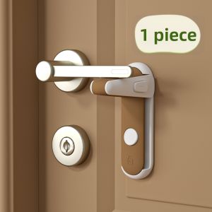 SAFELON | Child Safety Door Lock Prevents Cat From Opening Door Fixed Latch Child Proof Door Knob Lock Baby Proofing Hardware Cat Stopper