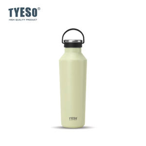 TYESO | Tyeso 750ML Water Bottle with Handle Insulated Vacuum Flask Leak-Proof Portable Thermoses Matte Finish Cup for Outdoor Sports