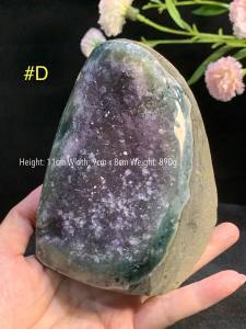 Ready stock 🇧🇷brazil amethyst cluster natural Raw Amethyst 原矿紫晶🔮 Green Phantom Edge 绿幽灵边