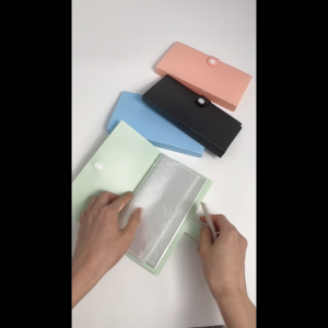 Money Book Budget Organizer Photo Card Book Cash Budget Organizer Envelope Money Saving Challenge Clearbook 40 Pockets