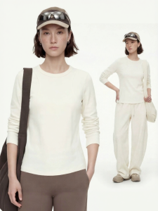 Sleeveless Regular Shoulder Long Sleeve T-shirt 2026 Spring Summer