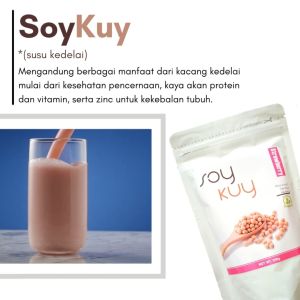 Susu Kedelai Bubuk SoyKuy Minuman Sehat Rasa Strawberry