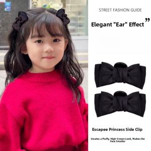 Princess Style Butterfly Knot Hair Clip Ear Hair Accessory Small Girl Hair Card Fringe Clip Side Hair Clip for Children