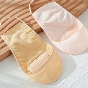 Womens Invisible Boat Socks Anti-Slip Thin Summer Sandal Strap Half Palm Half Cut High Heel Socks Cotton Polyester Blend Moisture Wicking