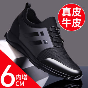 รองเท้าผู้ชายหนังแท้ระบายอากาศได้ดี สวมใส่สบาย ทรงสปอร์ต ทรงส้นแบน รองเท้าหนังส่วนบนเป็นตาข่าย ทรงส้นแบน รองเท้าลำลอง