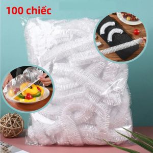 Bao Bọc Thực Phẩm Bằng Nhựa Đàn Hồi Dùng Một Lần Chất Liệu An Toàn Thực Phẩm Bao Phủ Giày Mũ Tắm Nắp Bát Túi Chống Bụi - Giữ Thực Phẩm Tươi Ngon