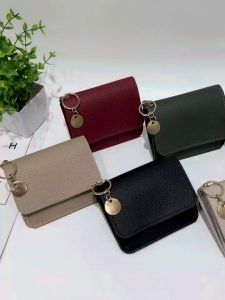 Womens Leather Folder Short Wallet Coinpurse Card Holder Wallet