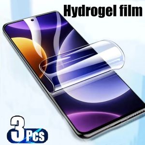 3Pcs Hydrogel Film For Samsung Galaxy F04 F05 F07 F06 F16 F17 F15 F52 F54 F55 F56 5G F14 F62 A22 A32 Screen Protector