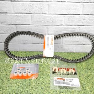 vbelt panbel vanbelt only + roller set dan slider  motor yamaha mio j mio gt soul gt fino f1 xride 115