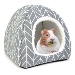 Guinea Pig Hideout Bed Hamster House for Chinchilla Hedgehog Rabbit House Cave Nest Sleeping Bed Cage Small Pet Accessories