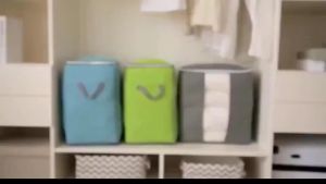 TJS Tempat Penyimpanan Bed Cover Baju Selimut & Sprey Jumbo Bamboo Storage Box Organizer Bag Serbaguna PR157