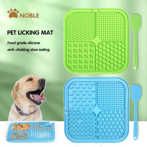 Pet Licking Plate Slow Food Plate Licking Pad Silicone Pet Slow Food Tableware Bowl Suction Cup Dog Licking Pad Slow Food
