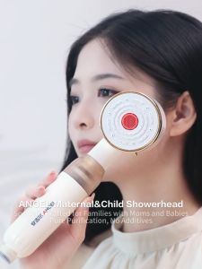 ANGEL Filtered Shower Head: High-Pressure Adjustable Spray & Essential Oil Moisturizing