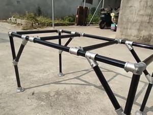 ข้อต่ออลูมิเนียม ข้อต่ออลูมิเนียมแข็งแรง สำหรับท่อเหล็ก โครงสร้างกรอบ ตู้เอย์างของ ติดตั้งง่าย รับน้ำหนักสูง พร้อมส่ง!