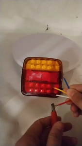 2 PCS LED Tail Light 12V Waterproof Brake Stop Rear Lamp for Truck Trailer Caravan Pickup