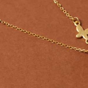 Chow Sang Sang 周生生 999.9 Butterfly Pure Gold Price-by-Weight 4.49g Necklace 47cm 95300N