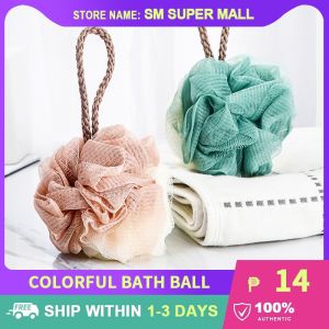 【Colorful】Ultra-soft Bath Ball Bath Scrub Flower Rub Body Scrubber Shower Use for Women&men&kids