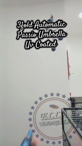 (ELLA SHOP) 3 folds Printed Automatic Coated Cat & Mouse Design High Quality Umbrella